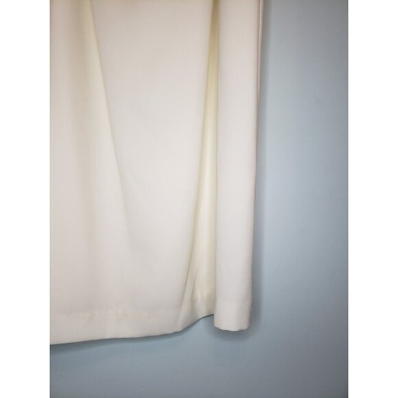 Caramia Womens 14 Midi Dress White Elegant Semi Formal Sleeveless Minimalist - Picture 3 of 5